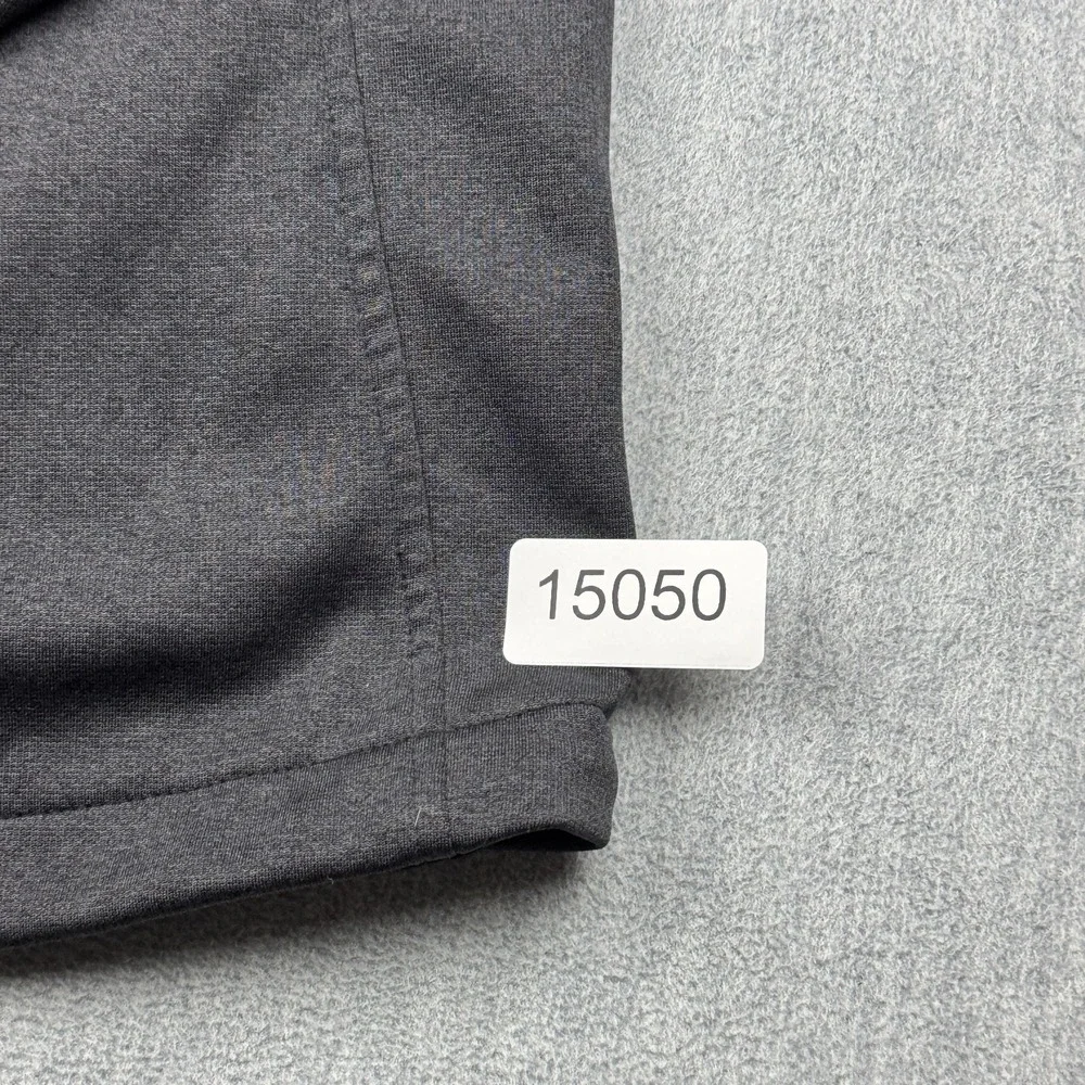 The North Face Jacket Mens Large Gray Full Zip Fleece Hiking Outdoor Mock Neck